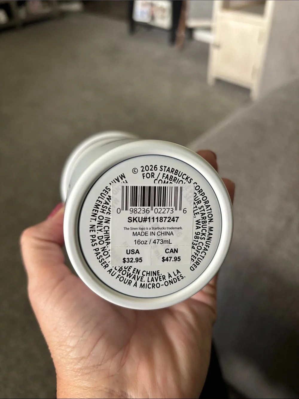 Starbucks travel mug
